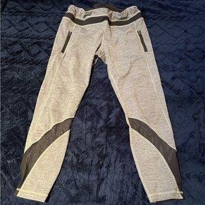 Lululemon Inspire Tight II - Heathered Black-Light Flare-Deep Coal -Size 12